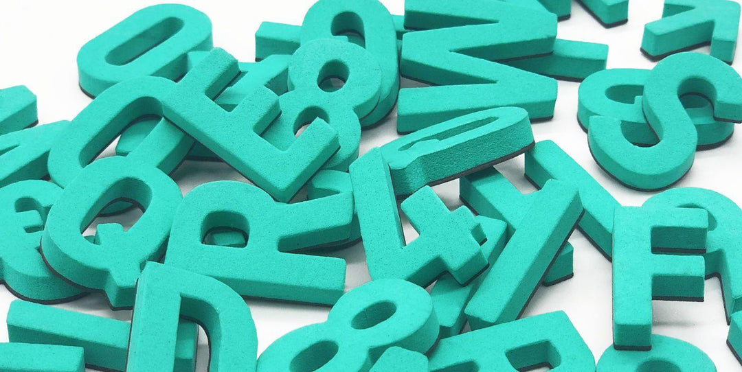 DÜRFEN WIR VORSTELLEN: MAGNETBUCHSTABEN MEGA MINT