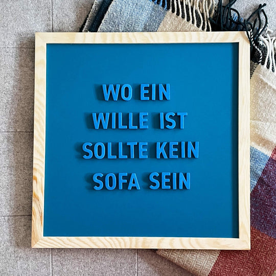 Moderne Magnetbuchstaben