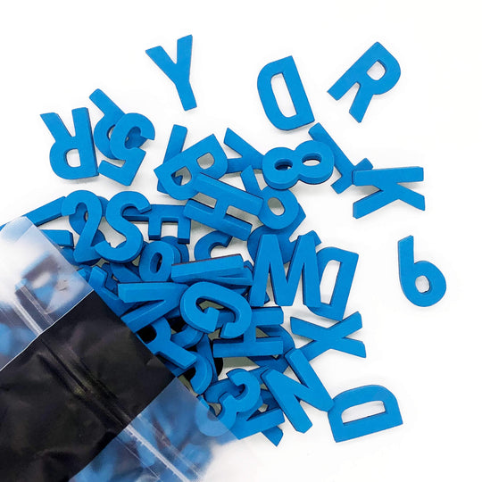 Moderne Magnetbuchstaben