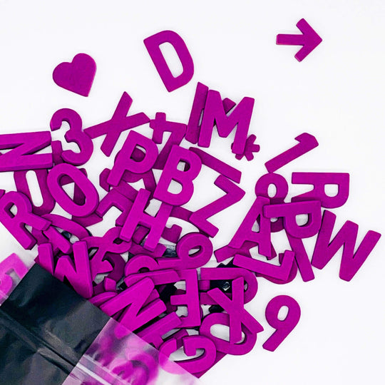 Moderne Magnetbuchstaben