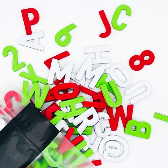 Moderne Magnetbuchstaben