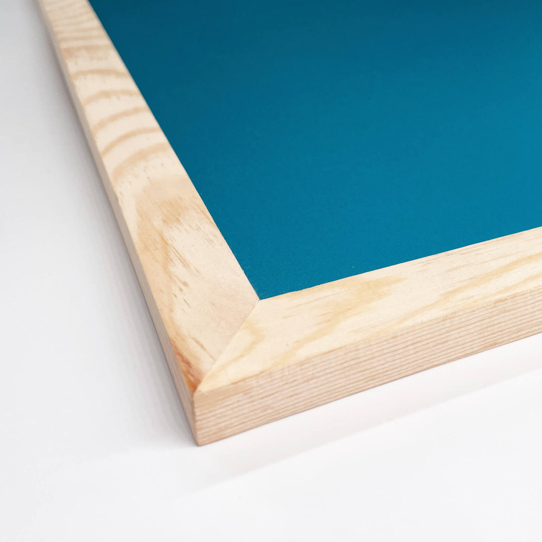 Magnettafel mit Holzrahmen (40x40cm)