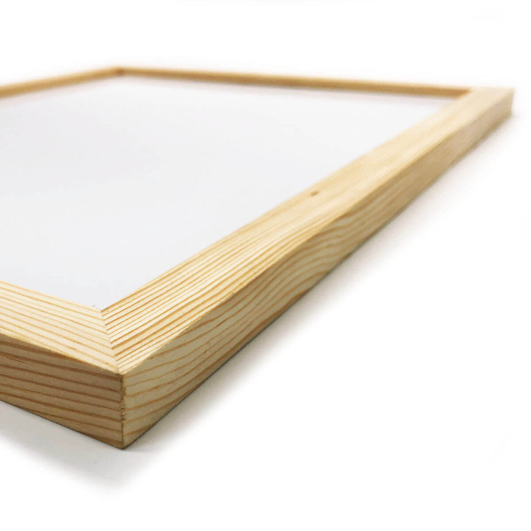 Magnettafel mit Holzrahmen (40x40cm)