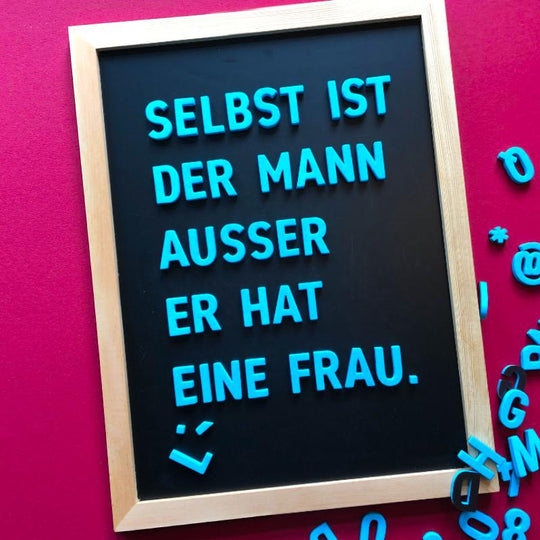Moderne Magnetbuchstaben -Bali Blau - TYPE OH