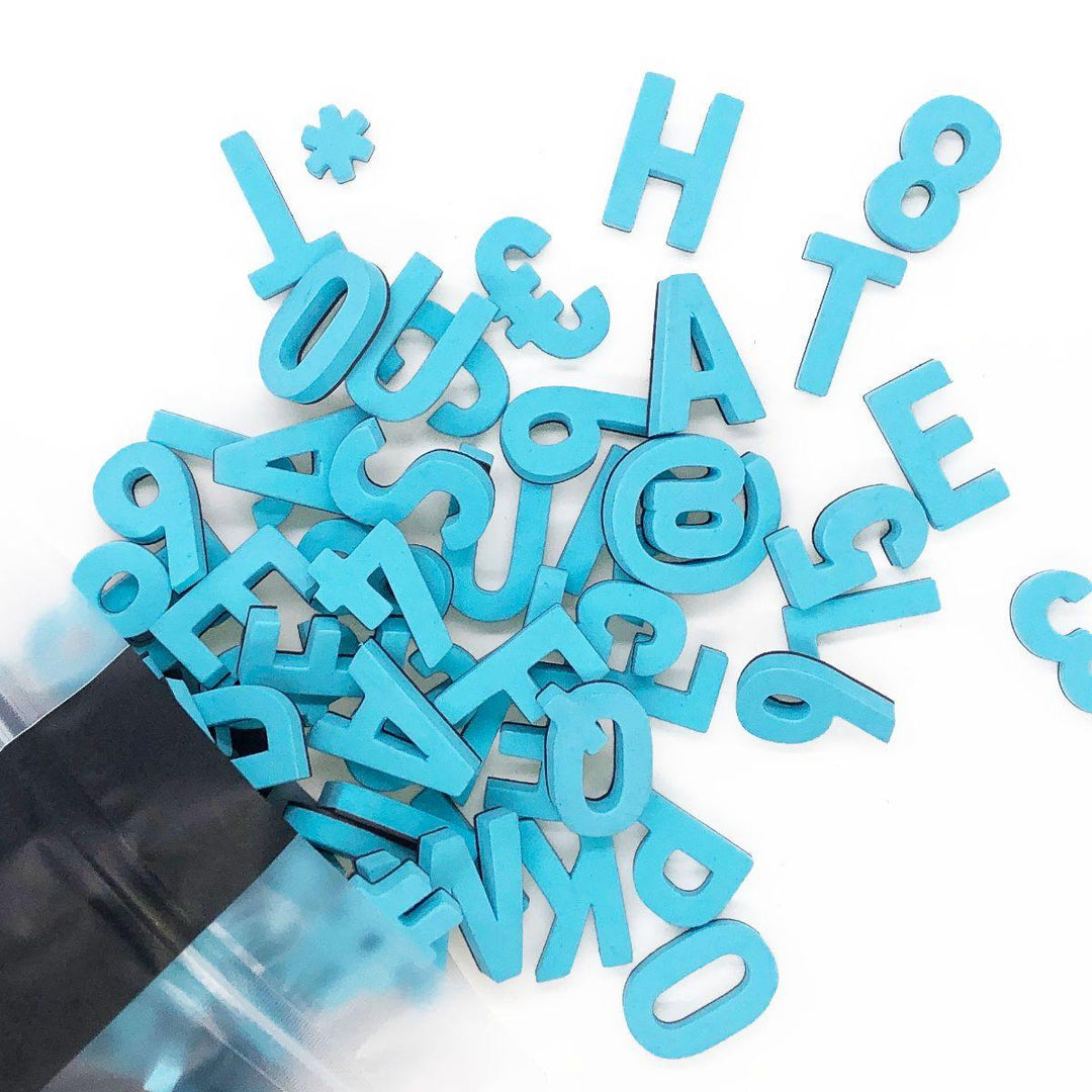 Moderne Magnetbuchstaben -Bali Blau - TYPE OH