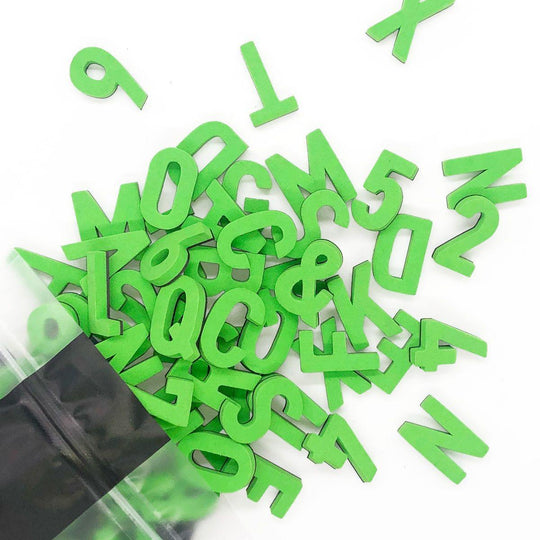 Moderne Magnetbuchstaben -Genie Grün - TYPE OH