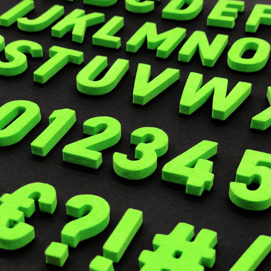 Moderne Magnetbuchstaben -Genie Grün - TYPE OH