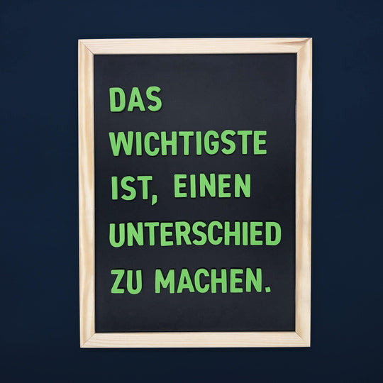Moderne Magnetbuchstaben -Genie Grün - TYPE OH