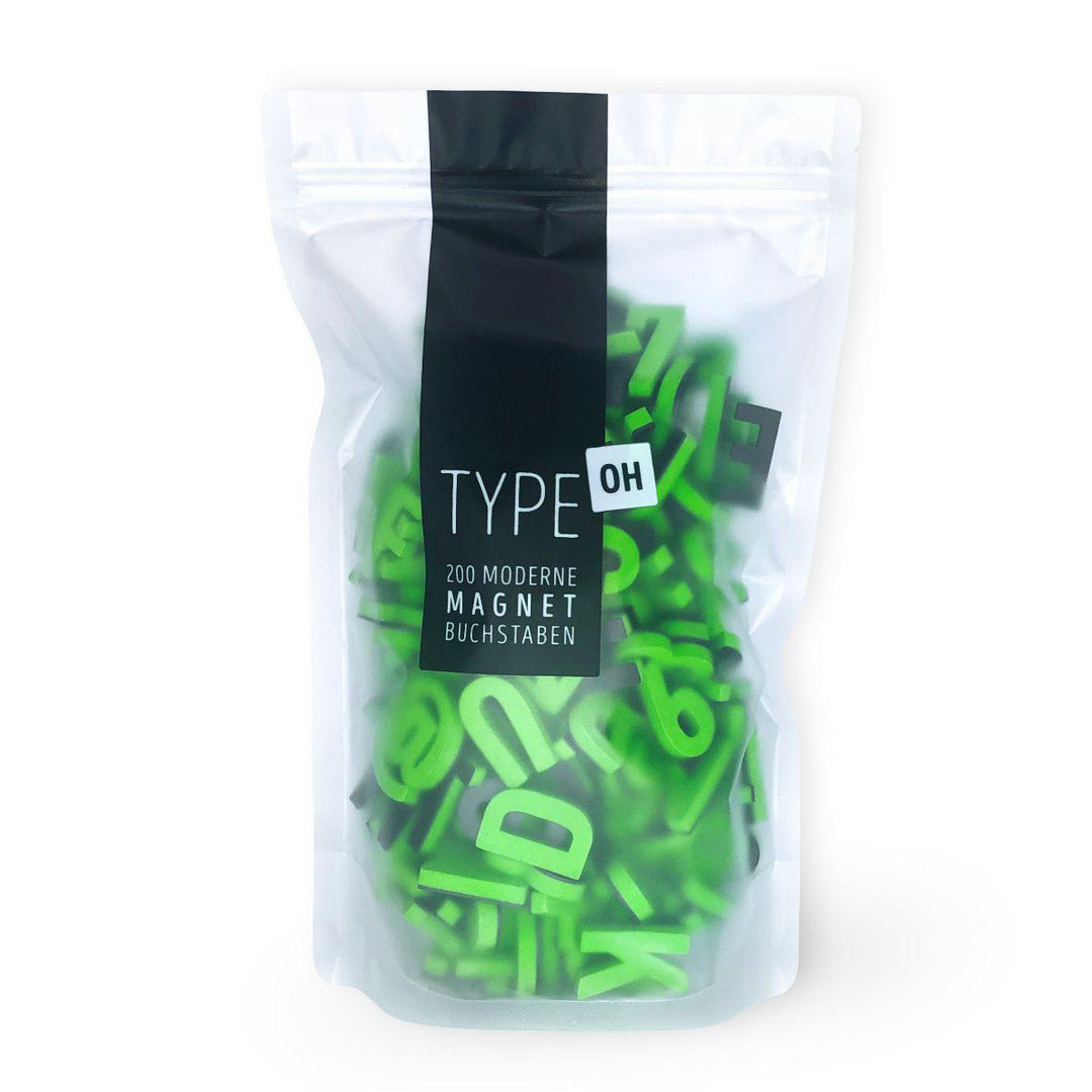 Moderne Magnetbuchstaben -Mega Mint - TYPE OH