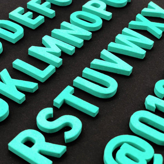 Moderne Magnetbuchstaben -Mega Mint - TYPE OH