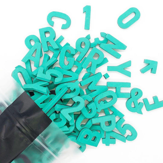 Moderne Magnetbuchstaben -Mega Mint - TYPE OH