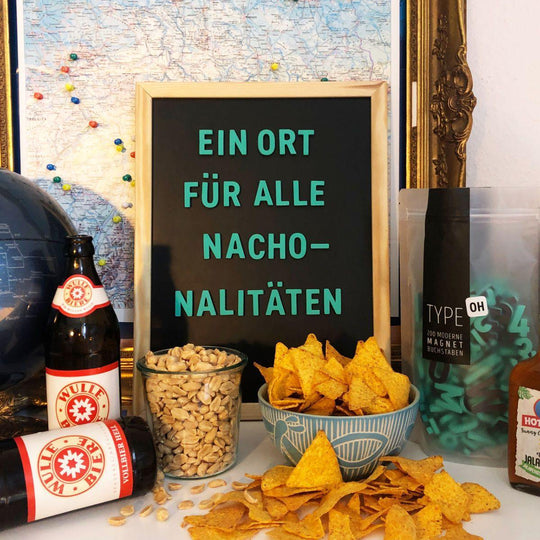 Moderne Magnetbuchstaben -Mega Mint - TYPE OH