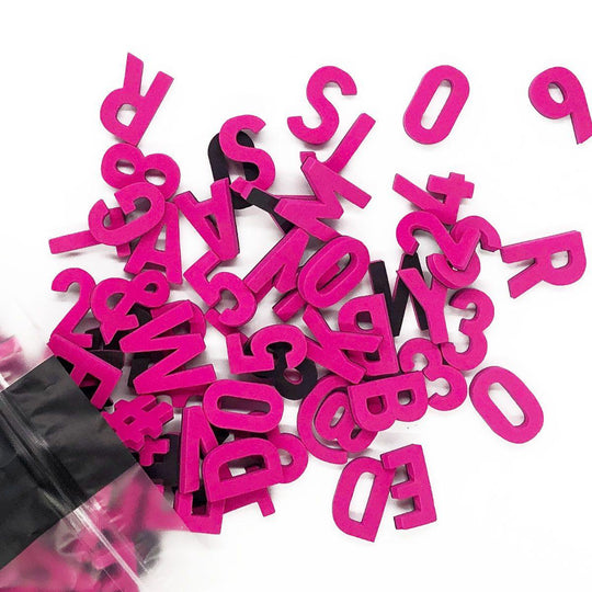 Moderne Magnetbuchstaben -Party Pink - TYPE OH