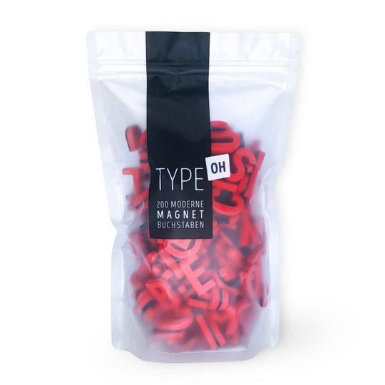 Moderne Magnetbuchstaben -Party Pink - TYPE OH