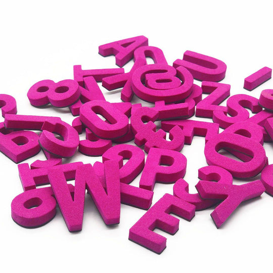 Moderne Magnetbuchstaben -Party Pink - TYPE OH