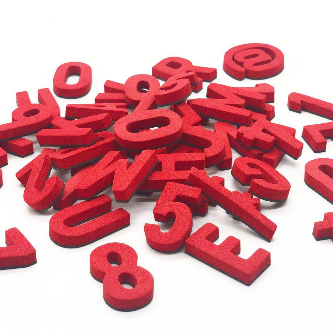 Moderne Magnetbuchstaben -Raketen Rot - TYPE OH