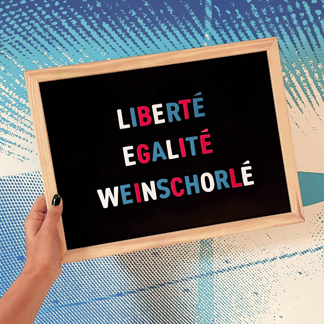Moderne Magnetbuchstaben
