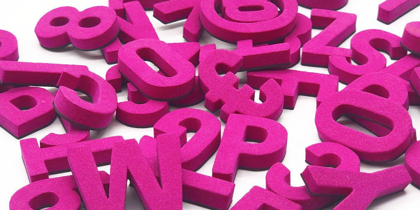 DÜRFEN WIR VORSTELLEN: MAGNETBUCHSTABEN PARTY PINK | TYPE OH