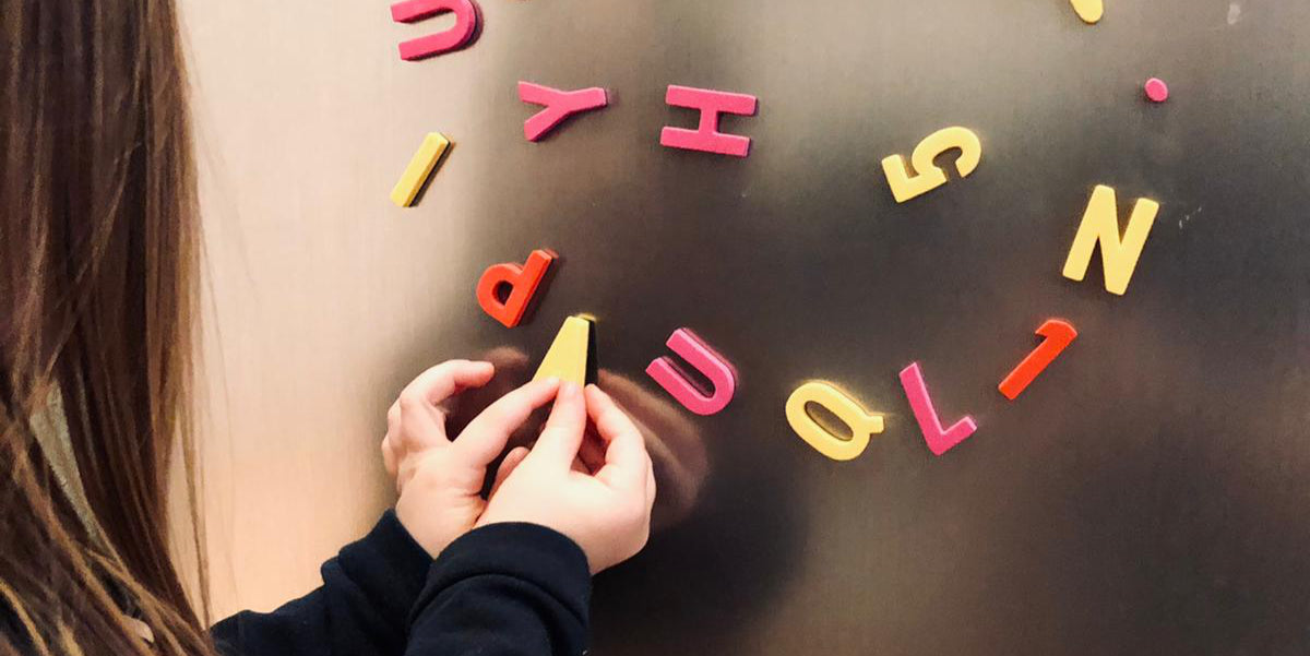 Magnetbuchstaben für den Kühlschrank