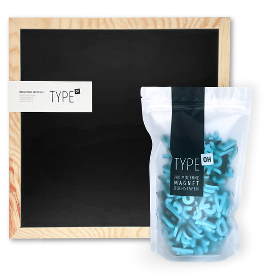 Geschenkset Magnetische Buchstaben &amp; Magnettafel
