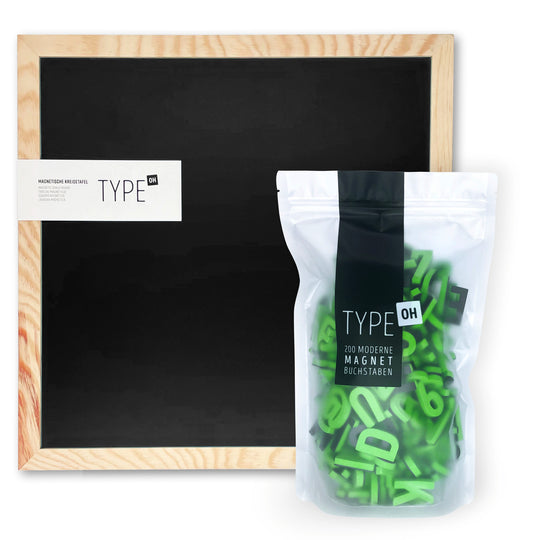 Geschenkset Magnetische Buchstaben &amp; Magnettafel