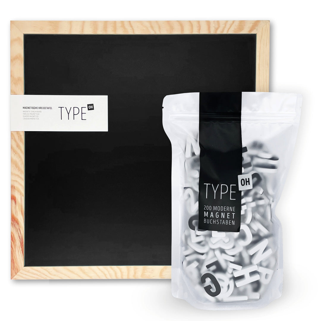 Geschenkset Magnetische Buchstaben &amp; Magnettafel