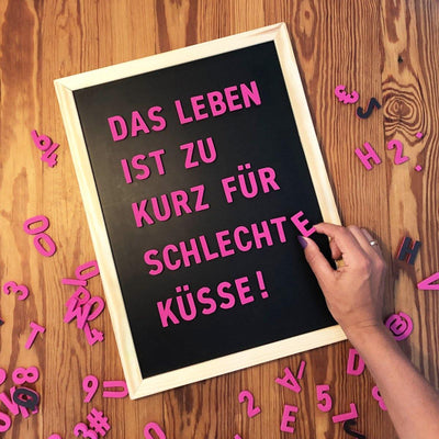 Moderne Magnetbuchstaben -Party Pink - TYPE OH